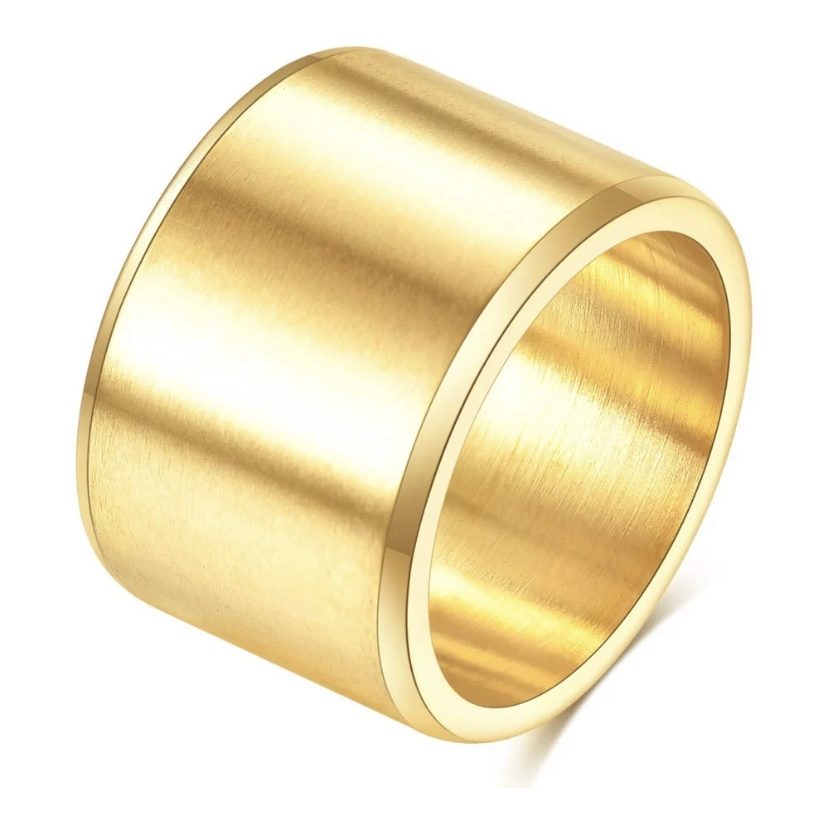 15mm yellow gold fashion ring